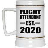 Flight Attendant Established EST. 2020 - Beer Stein
