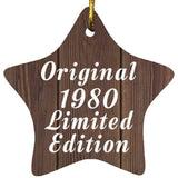 44th Birthday Original 1980 Limited Edition - Star Ornament D