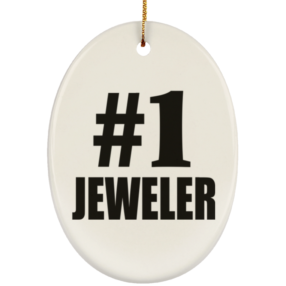 Number One #1 Jeweler - Oval Ornament