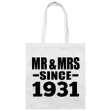 93rd Anniversary Mr & Mrs Since 1931 - Tote Bag White
