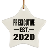 Pr Executive Established EST. 2020 - Star Ornament
