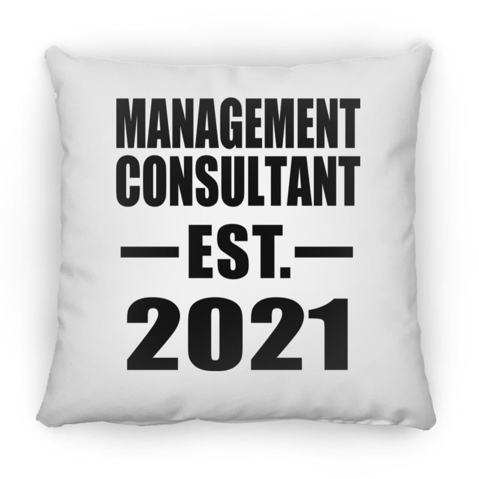 Management Consultant Established EST. 2021 - Throw Pillow