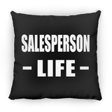 Salesperson Life - Throw Pillow Black