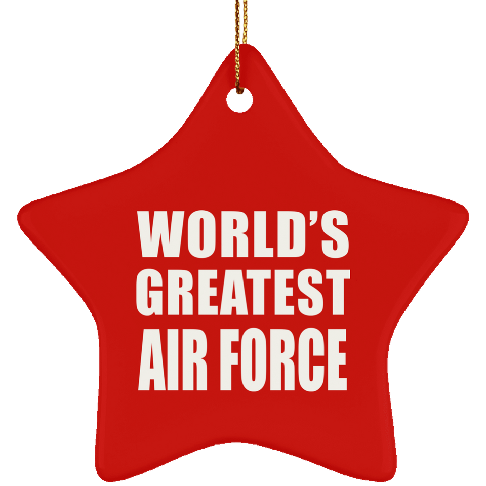 World's Greatest Air Force - Star Ornament