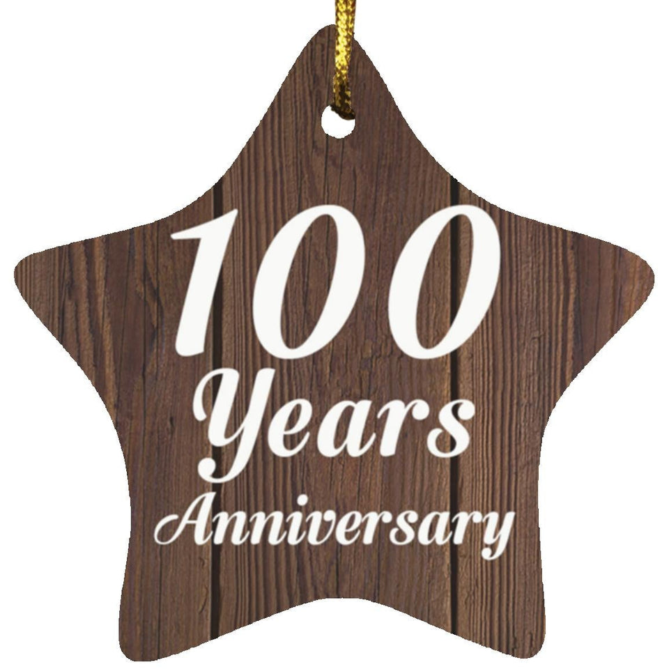 100th Anniversary 100 Years Anniversary - Star Ornament D