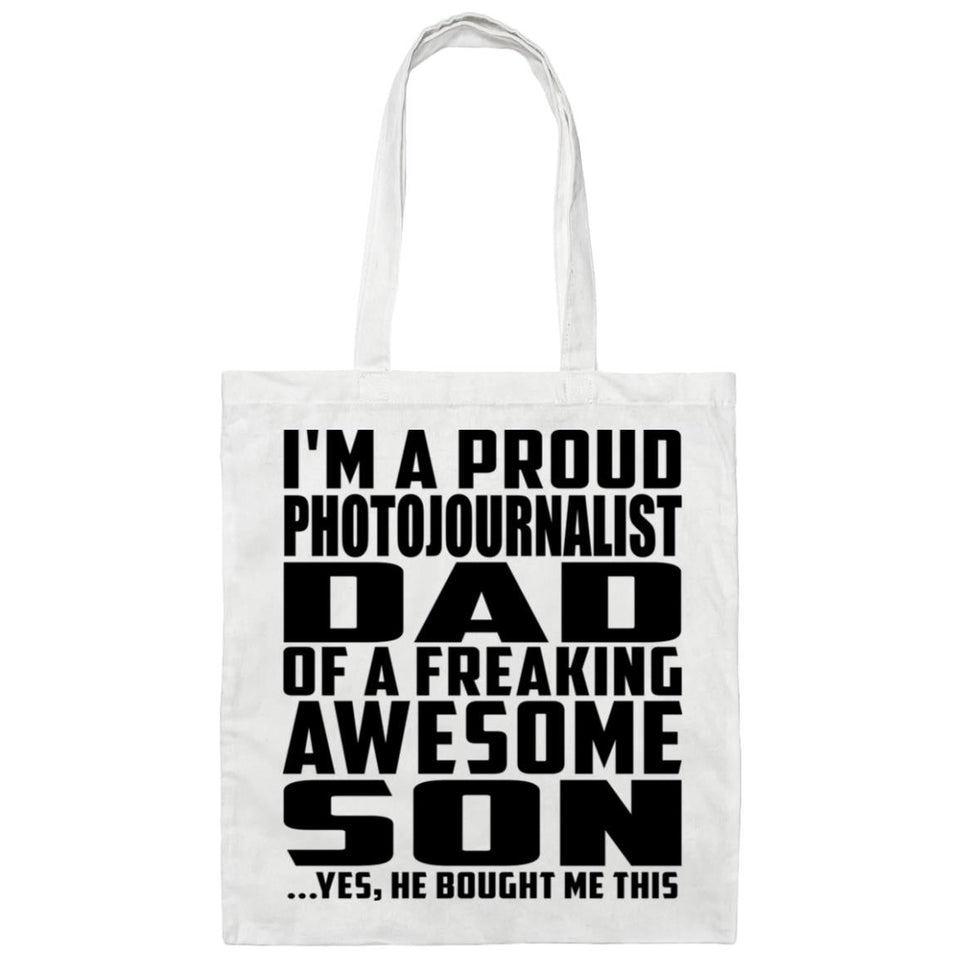 Proud Photojournalist Dad Of Awesome Son - Tote Bag White