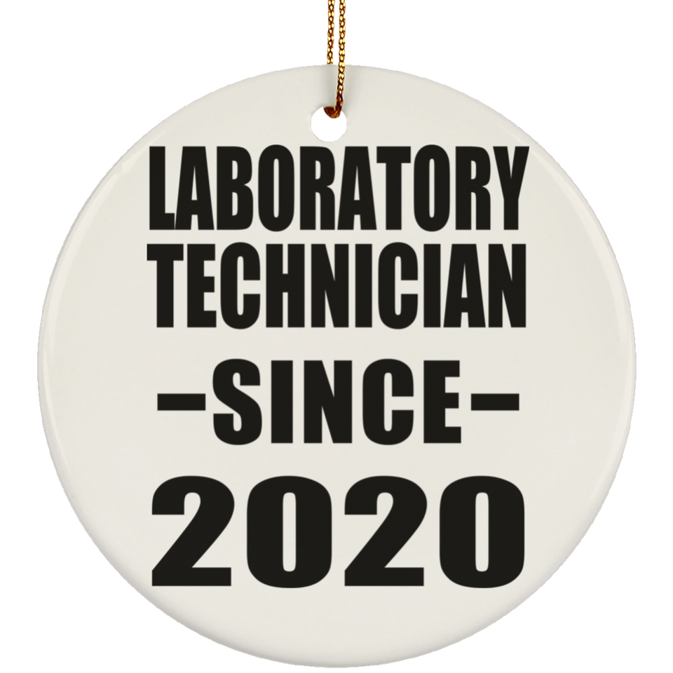 Laboratory Technician Since 2020 - Circle Ornament