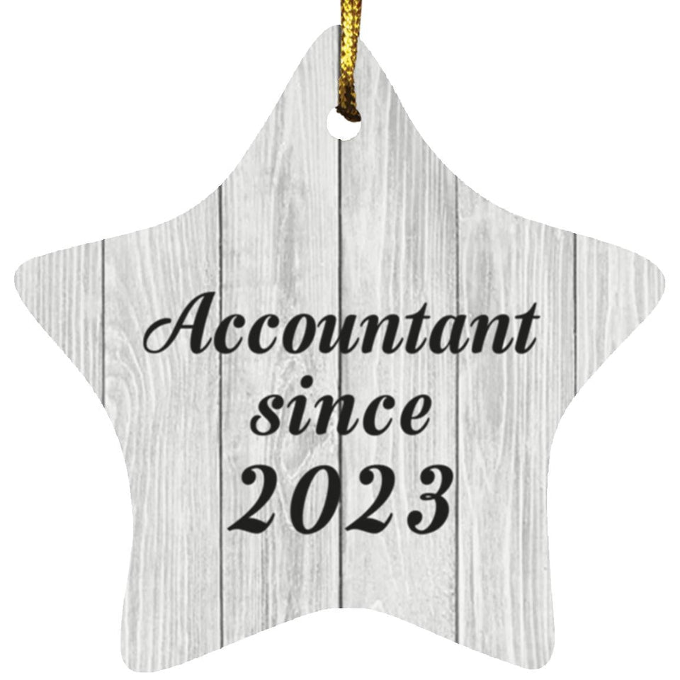 Accountant Since 2023 - Star Ornament F