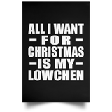 All I Want For Christmas Is My Lowchen - Poster Portrait
