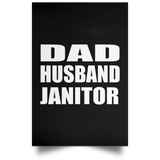 Dad Husband Janitor - Poster Portrait