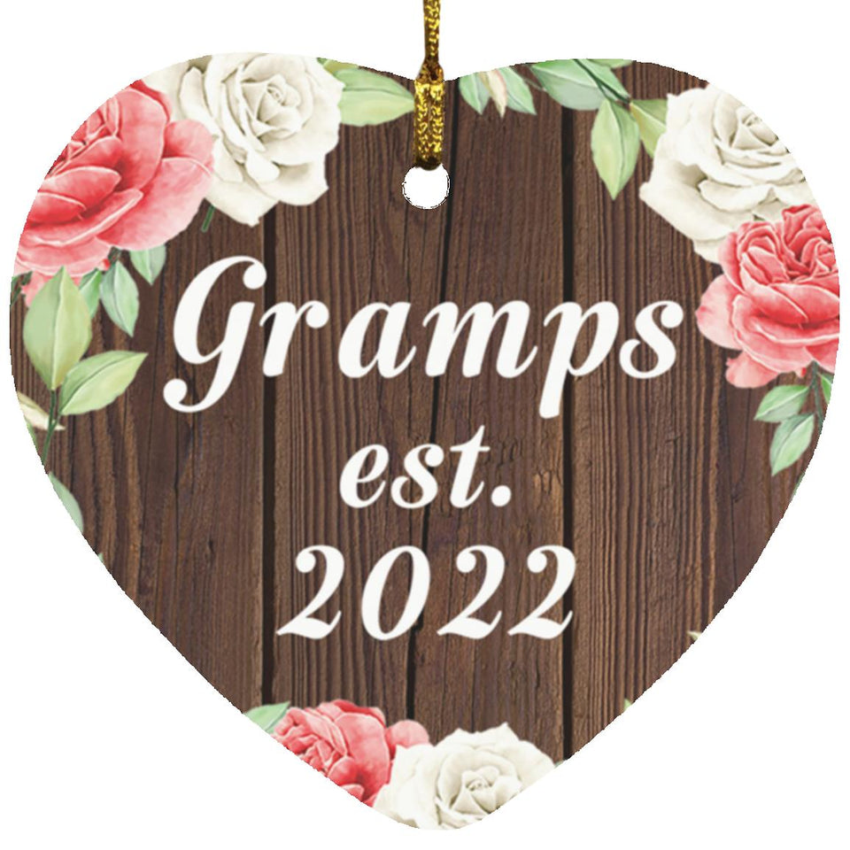 Gramps Established Est. 2022 - Heart Ornament A