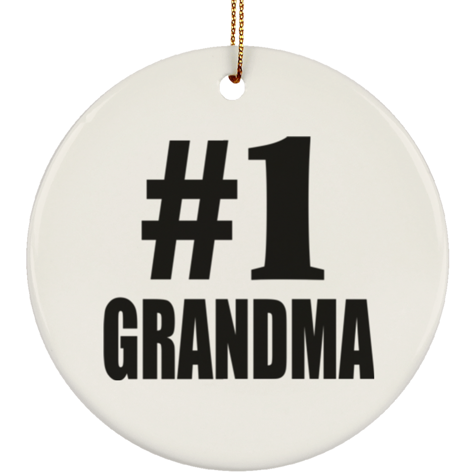 Number One #1 Grandma - Circle Ornament