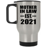 Mother In Law Established EST. 2021 - Silver Travel Mug