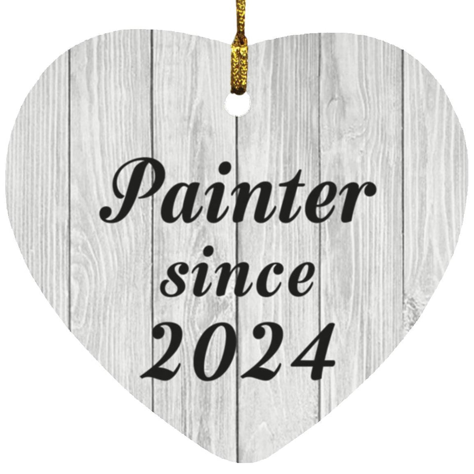 Painter Since 2024 - Heart Ornament F