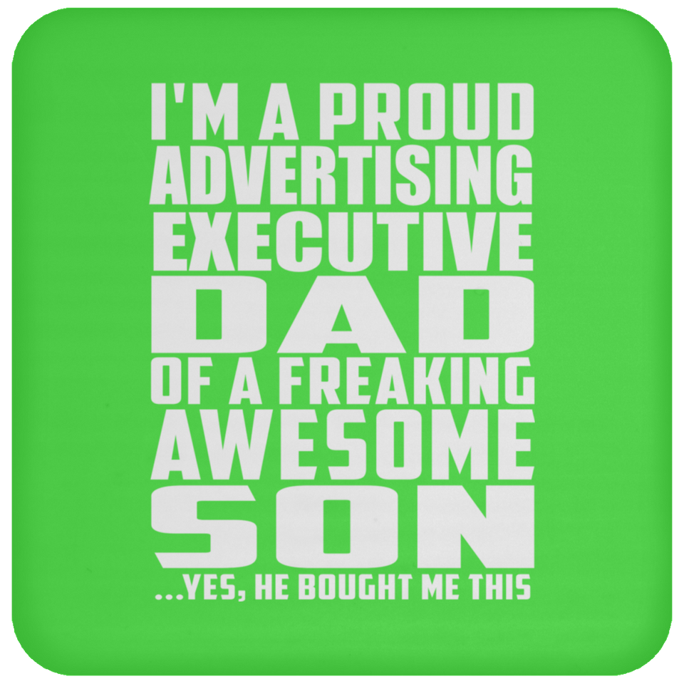 Proud Advertising Executive Dad Of Awesome Son - Drink Coaster