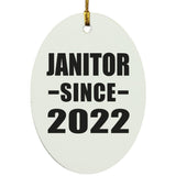 Janitor Since 2022 - Oval Ornament