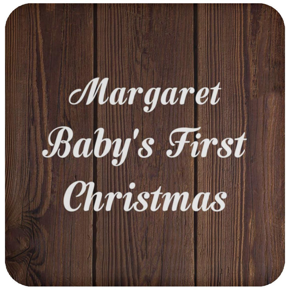 Margaret Baby's First Christmas - Drink Coaster D