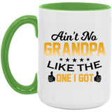 Ain't No Grandpa Like The One I Got - 15oz Accent Mug Green