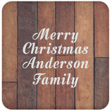 Merry Christmas Anderson Family - Drink Coaster E