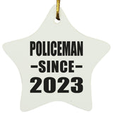Policeman Since 2023 - Star Ornament