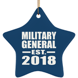 Military General Established EST. 2018 - Star Ornament
