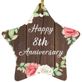 Happy 8th Anniversary - Star Ornament A