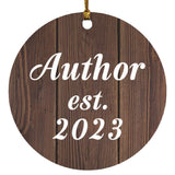 Author Established Est. 2023 - Circle Ornament D