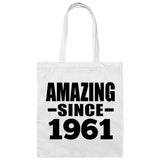 63rd Birthday Amazing Since 1961 - Tote Bag White