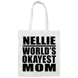 Nellie World's Okayest Mom - Tote Bag White