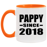Pappy Since 2018 - 11oz Accent Mug Orange