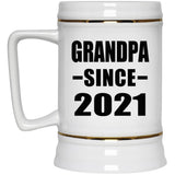 Grandpa Since 2021 - Beer Stein