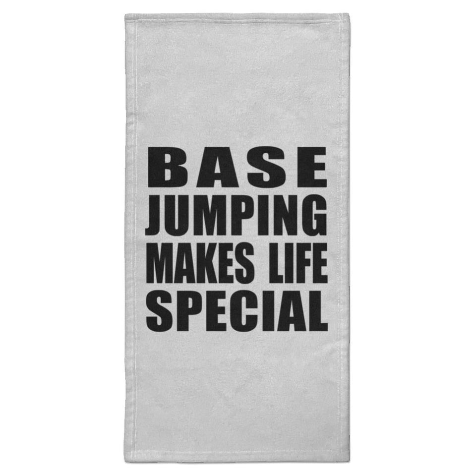 Base Jumping Makes Life Special - Hand Towel
