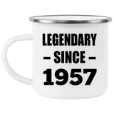67th Birthday Legendary Since 1957 - 12oz Camping Mug