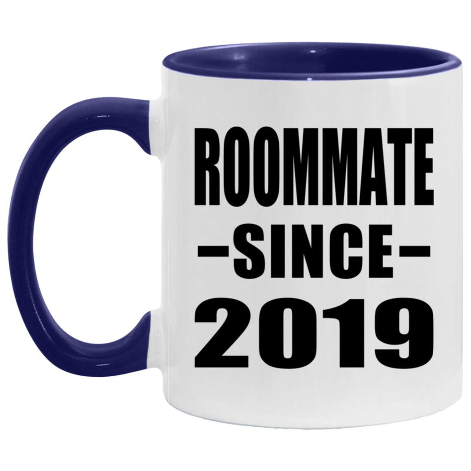 Roommate Since 2019 - 11oz Accent Mug Purple