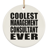 Coolest Management Consultant Ever - Circle Ornament