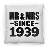 85th Anniversary Mr & Mrs Since 1939 - Throw Pillow