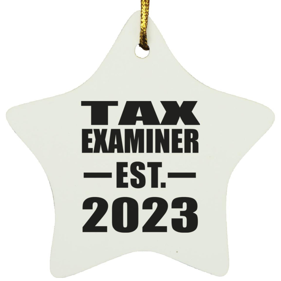 Tax Examiner Established EST. 2023 - Star Ornament