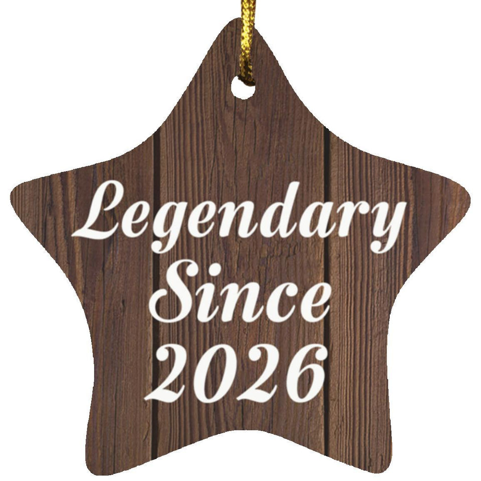 Birthday Legendary Since 2026 - Star Ornament D