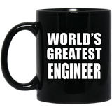 World's Greatest Engineer - 11 Oz Coffee Mug Black