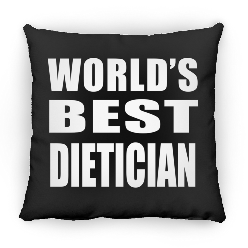 World's Best Dietician - Throw Pillow Black