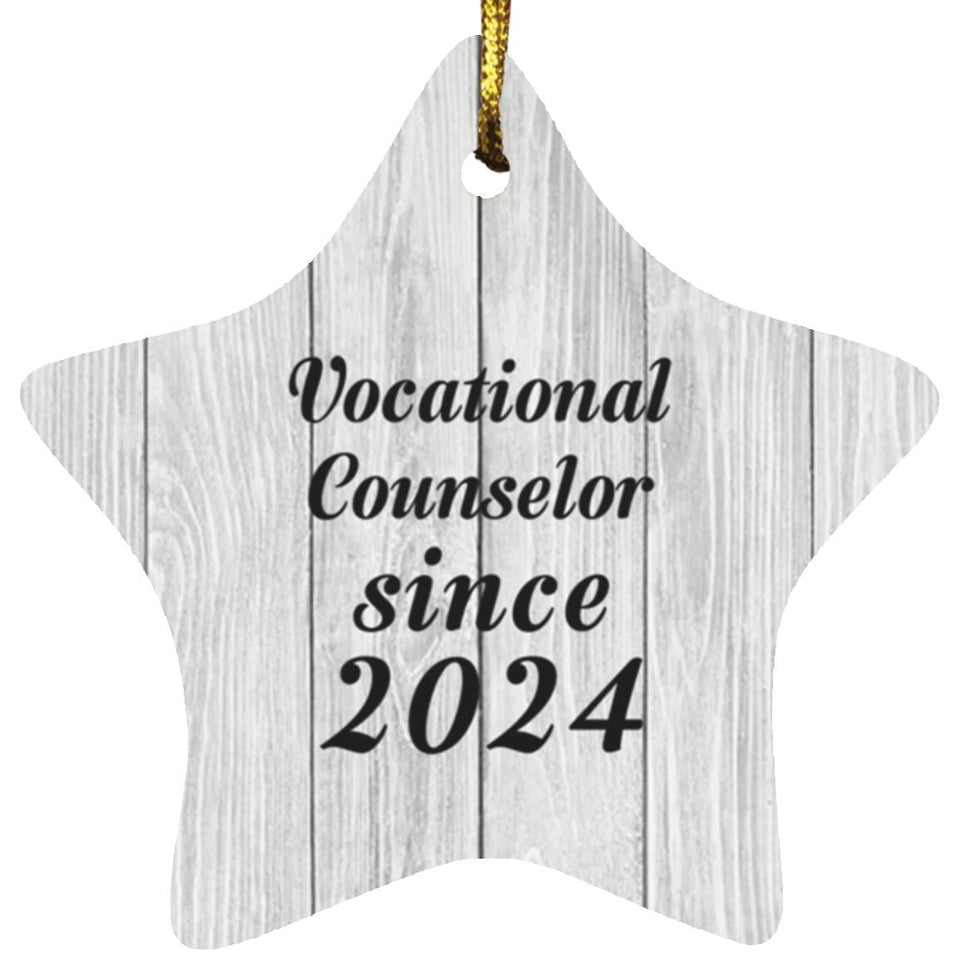 Vocational Counselor Since 2024 - Star Ornament F