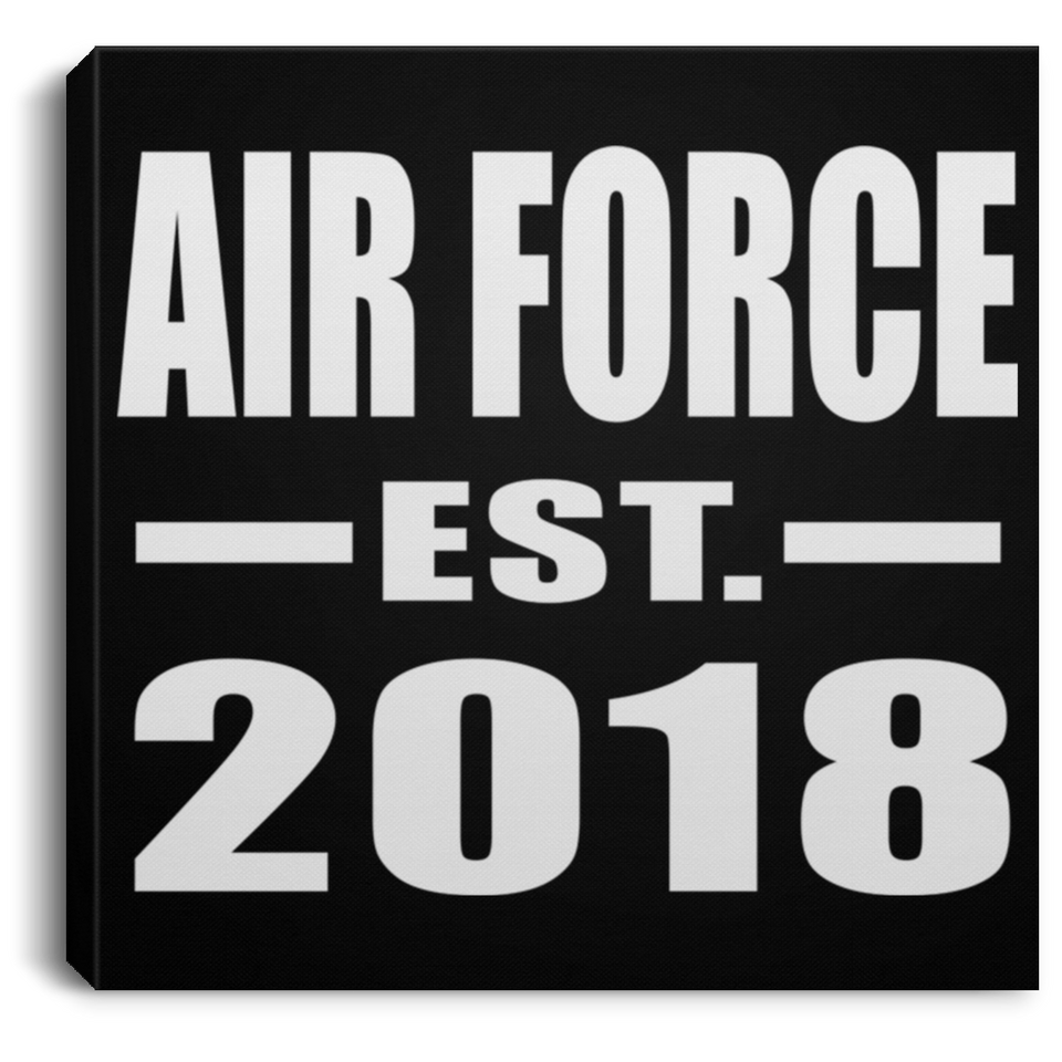 Air Force Established EST. 2018 - Canvas Square