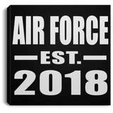 Air Force Established EST. 2018 - Canvas Square