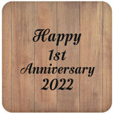 Happy 1st Anniversary 2022 - Drink Coaster C