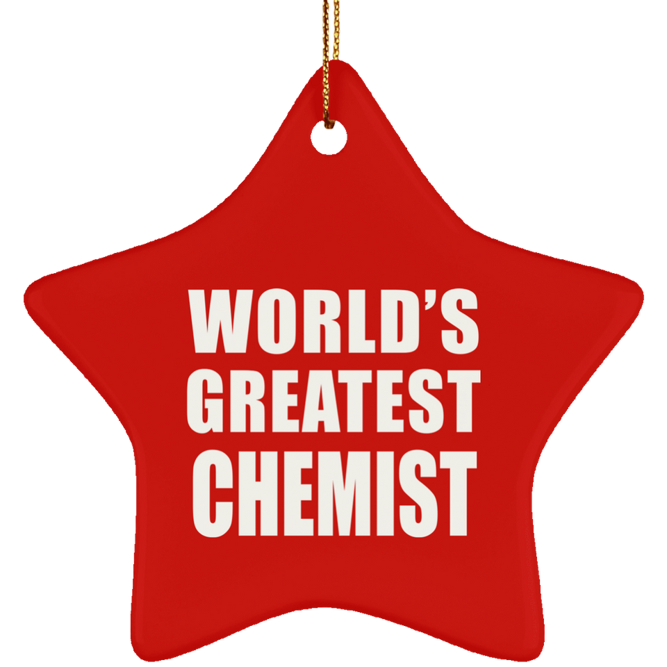 World's Greatest Chemist - Star Ornament