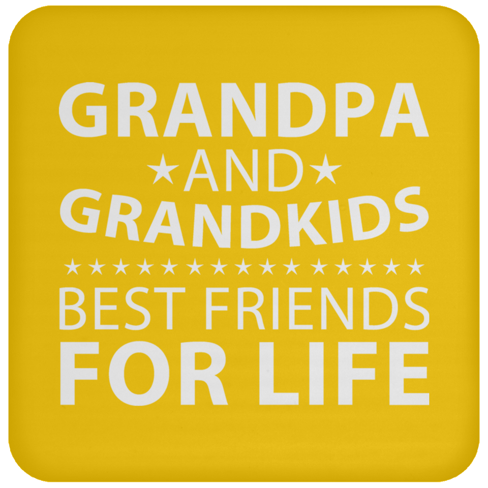 Grandpa and Grandkids, Best Friends For Life - Drink Coaster