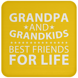 Grandpa and Grandkids, Best Friends For Life - Drink Coaster