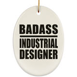 Badass Industrial Designer - Oval Ornament