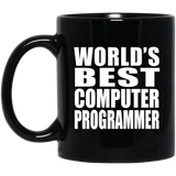 World's Best Computer Programmer - 11 Oz Coffee Mug Black