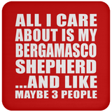 All I Care About Is My Bergamasco Shepherd - Drink Coaster